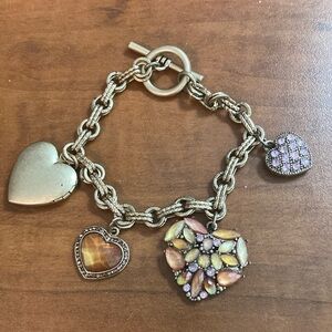 Liz Claiborne Heart Toggle Bracelet